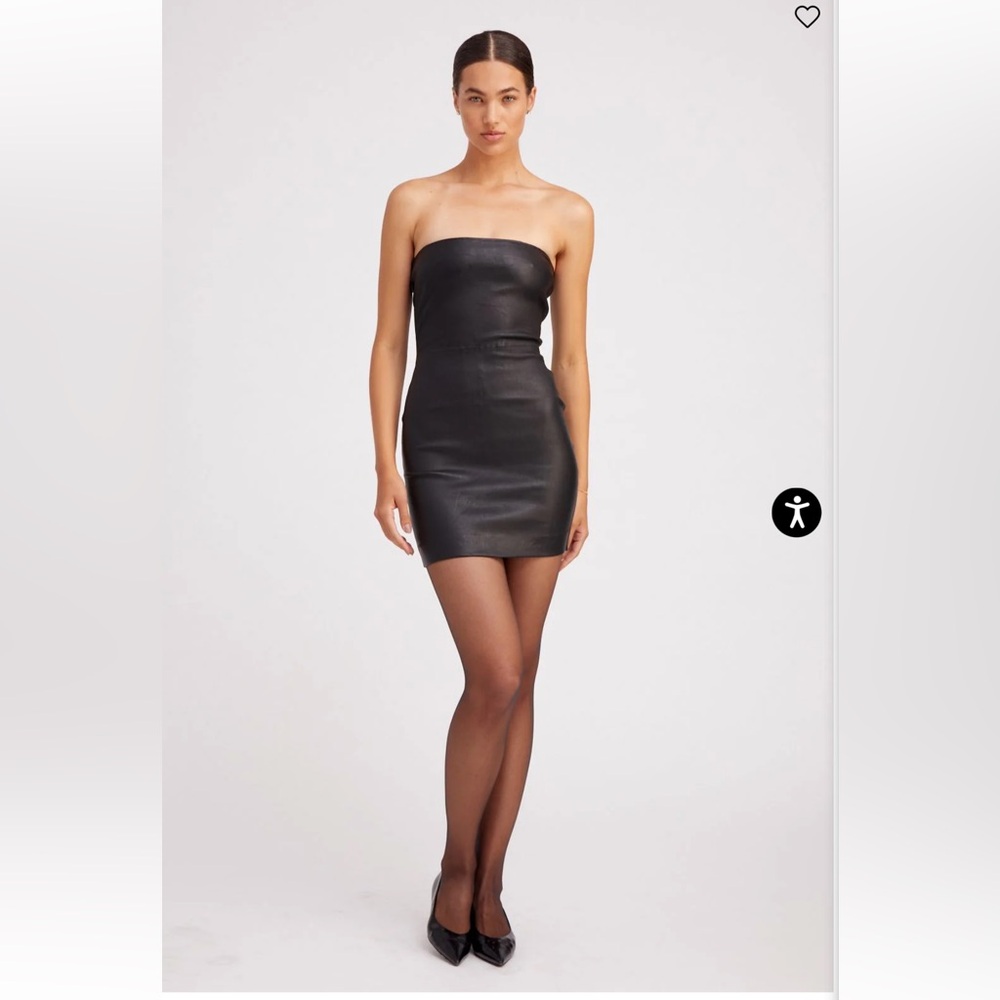 SPRWMN leather mini dress size M NWT